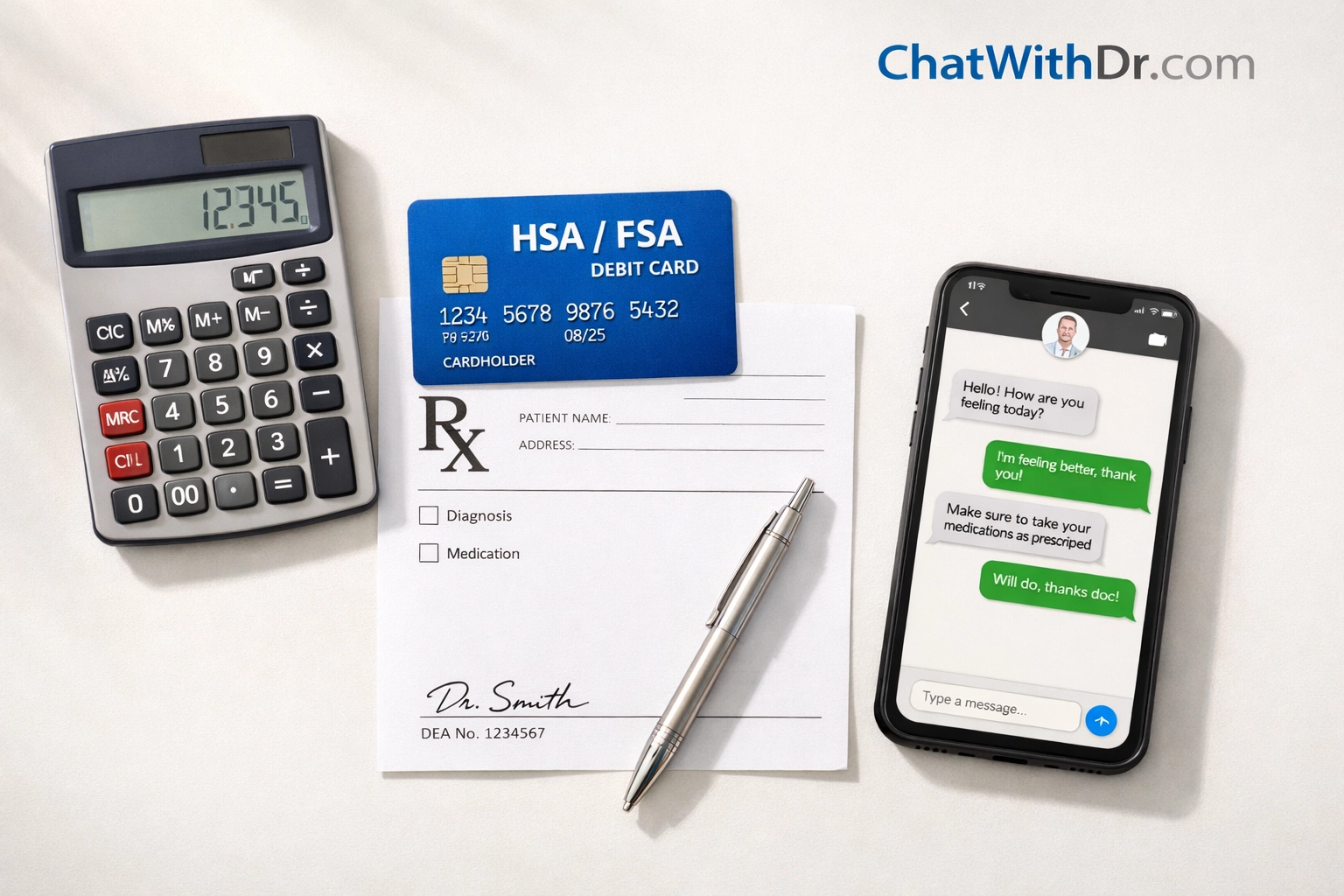 Planning prescription costs with HSA card and calculator for affordable GLP-1 medication