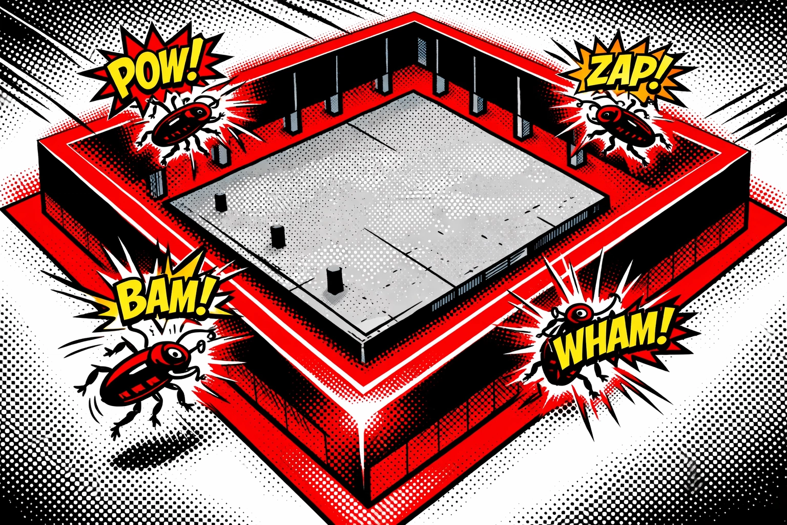 Protective 3-foot perimeter barrier preventing roaches from entering Jasper home foundation