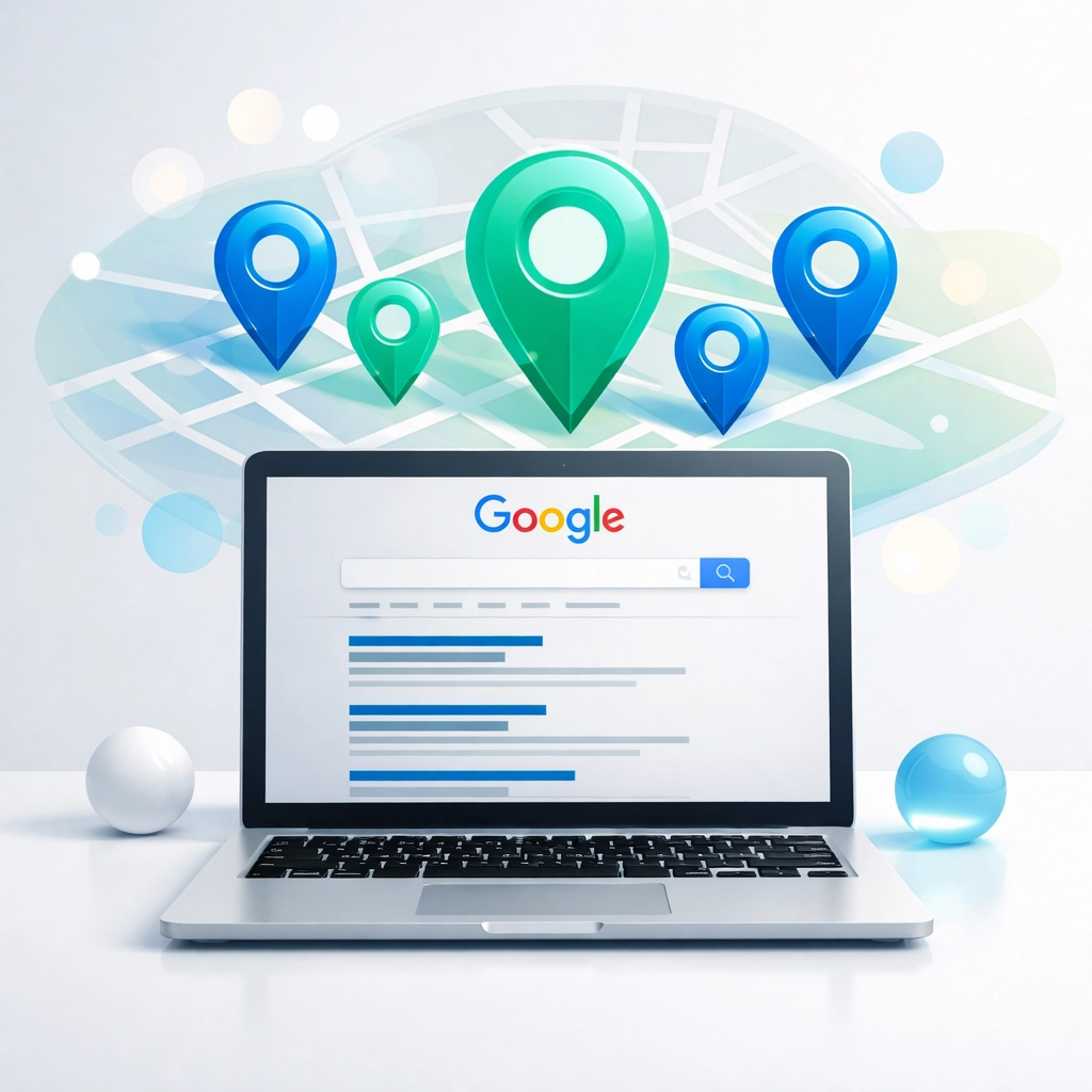 Local SEO Alpharetta GA search results with location mapping for business visibility