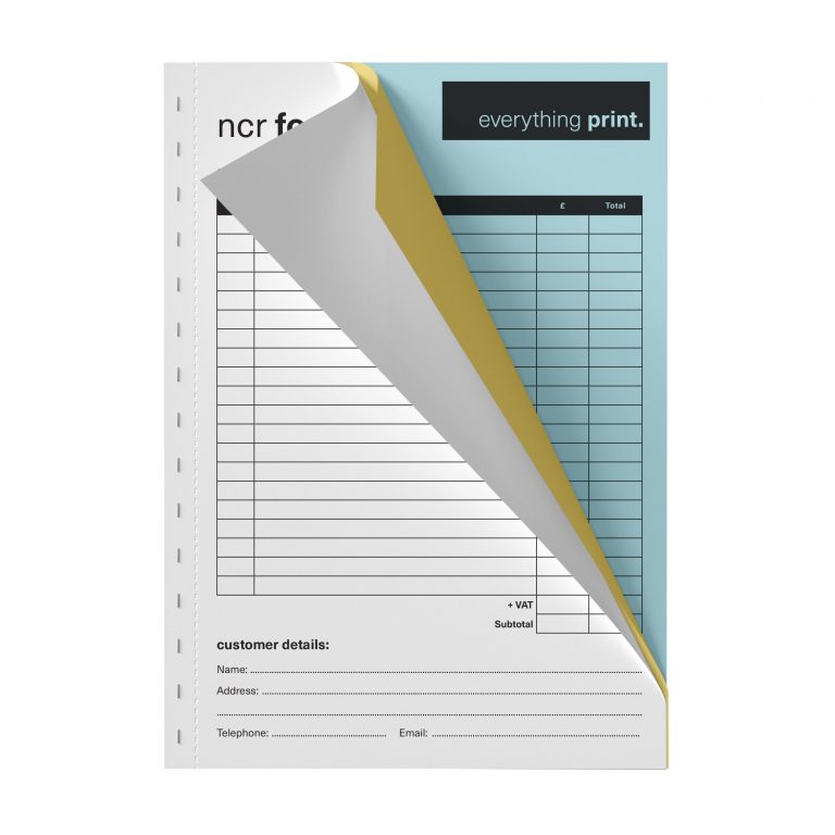 Triplicate NCR Form Pad