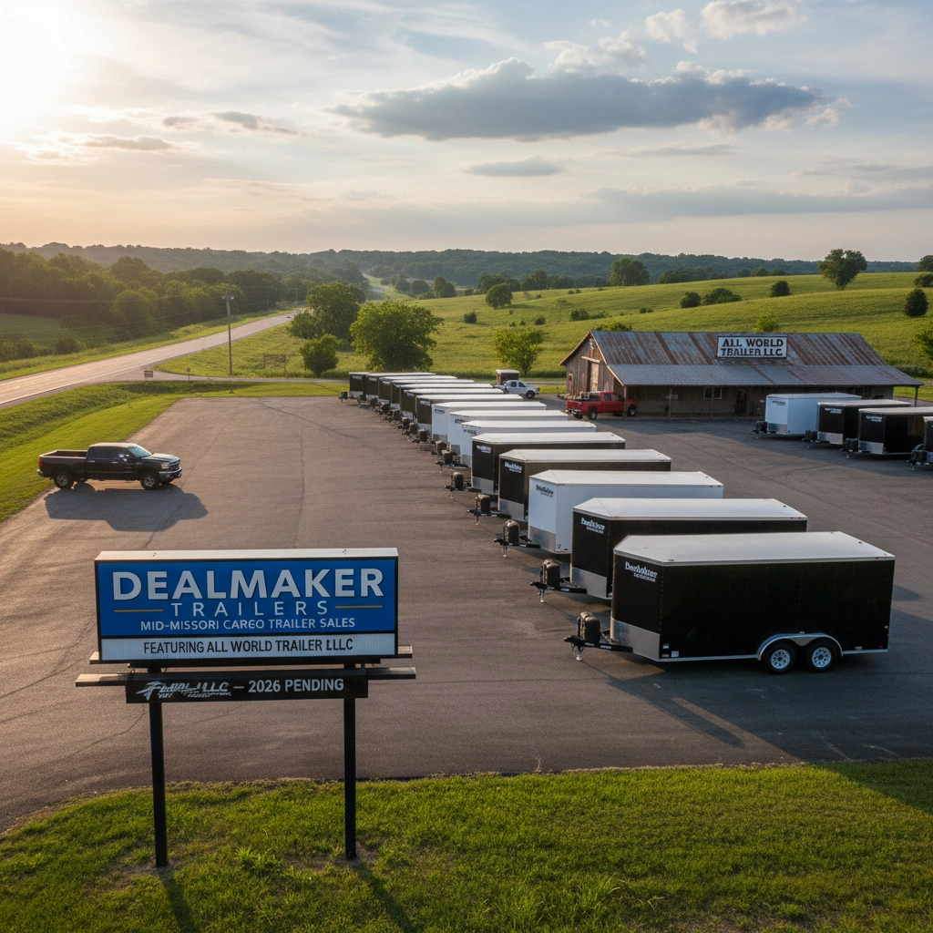 DealMaker Trailers – Mid-Missouri Cargo Trailer Sales (Featuring All World Trailer LLC – 2026 Pending)