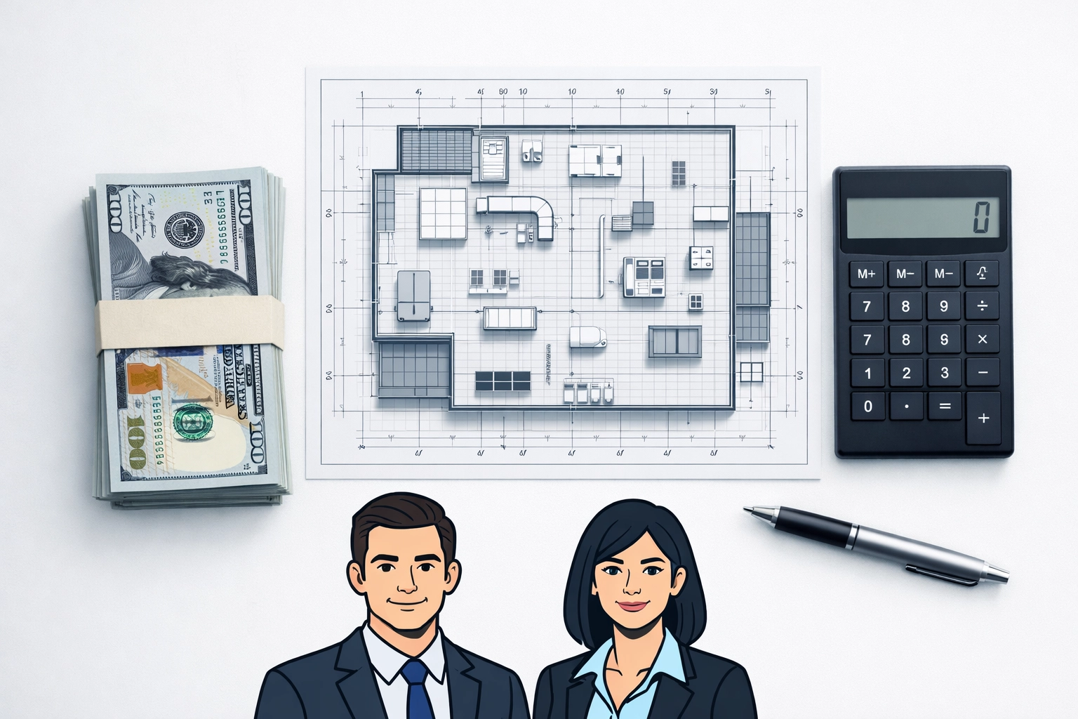 Financial planning for commercial rooftop solar lease upfront payments and revenue