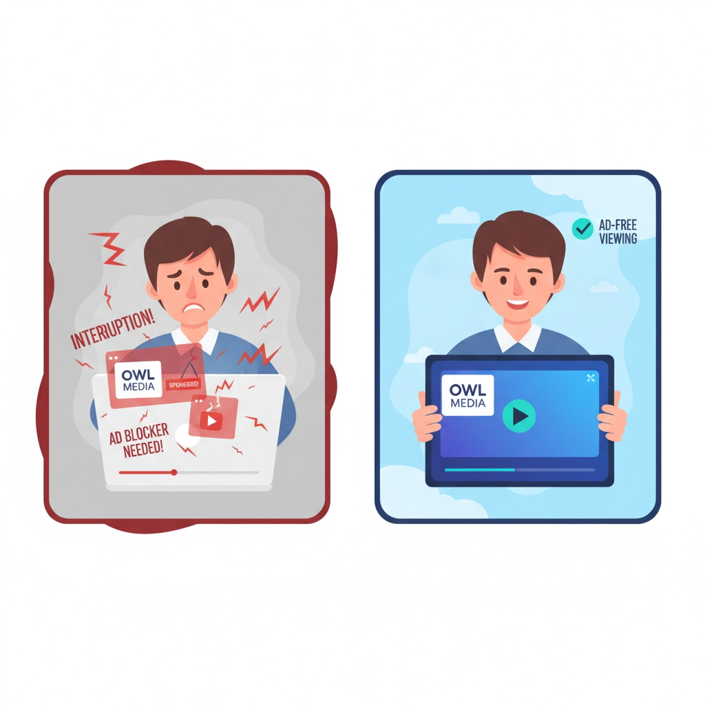 Brand control with ad-free video hosting