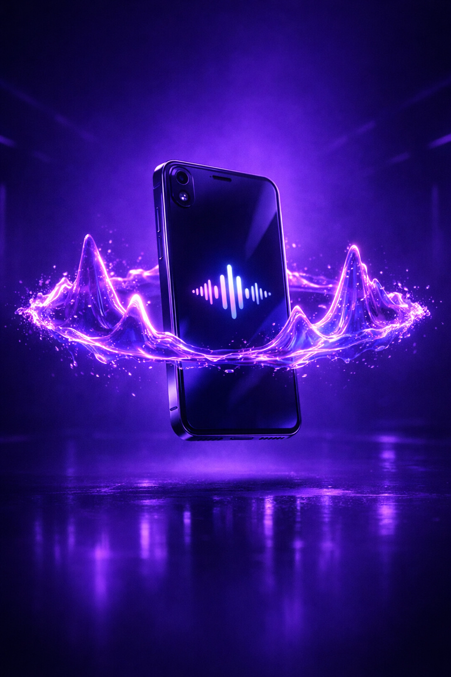 AI voice agent on a smartphone representing instant business response and automation.