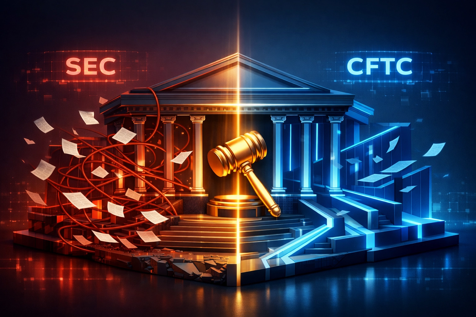 CLARITY Act dividing SEC and CFTC jurisdiction for crypto regulation clarity