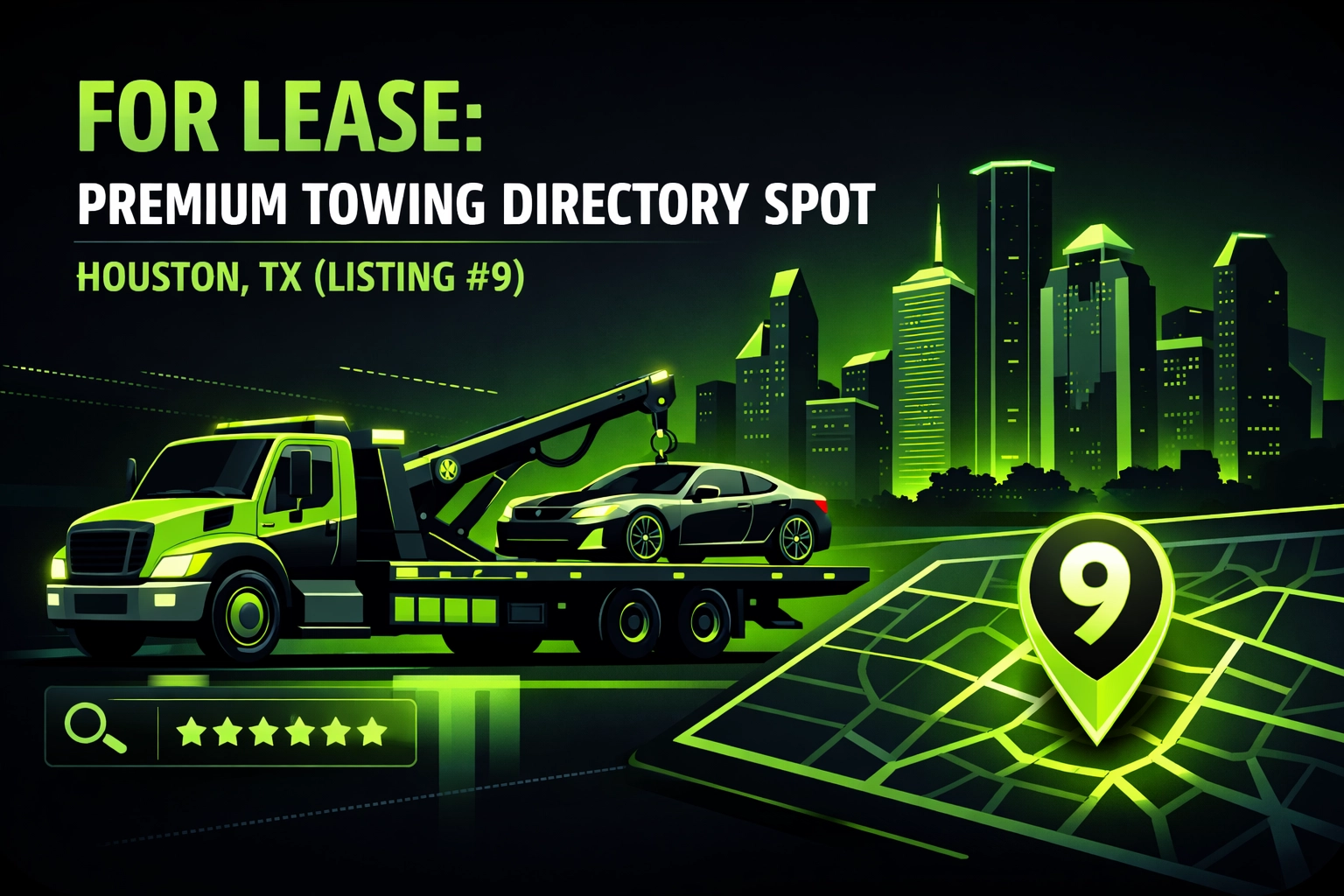 [HERO] For Lease: Premium Towing Directory Spot - Houston, TX (Listing #9)