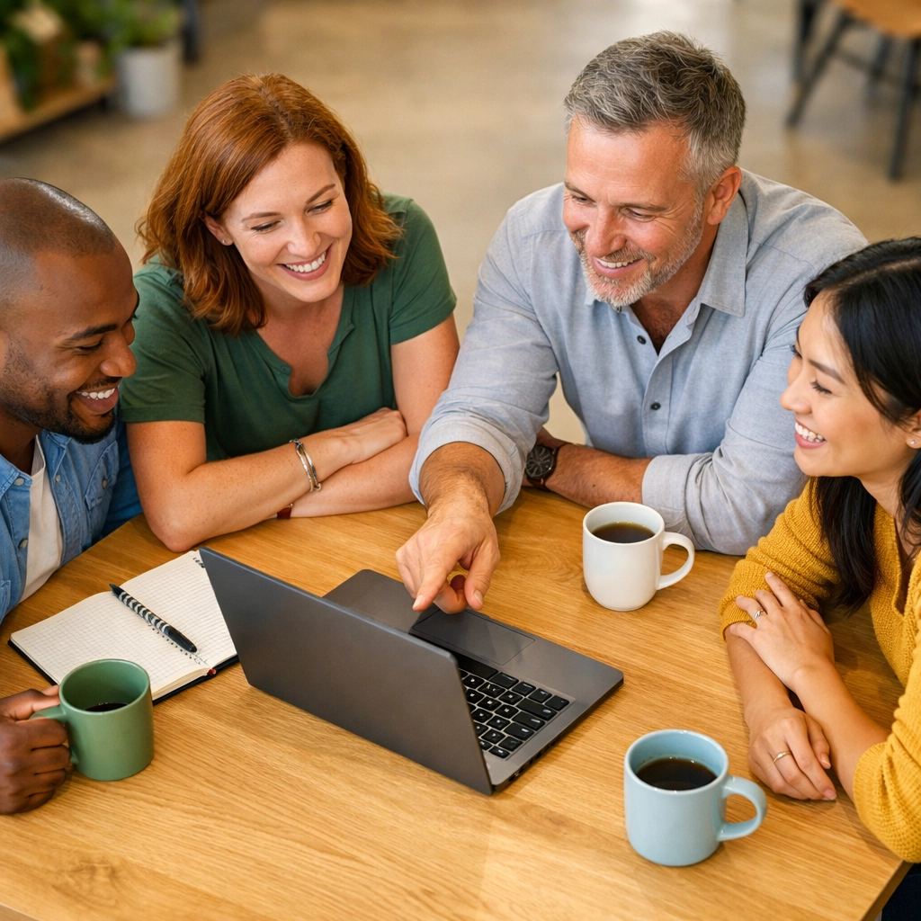 IT team collaborating on a ServiceNow implementation partner roadmap to achieve operational automation ROI.
