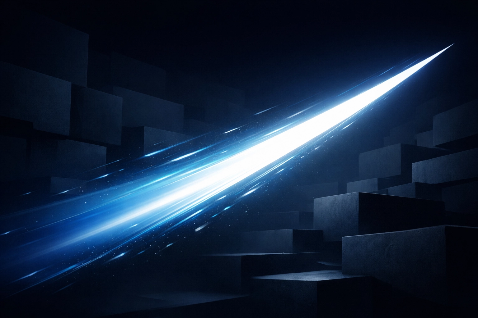 A high-speed light streak representing rapid market deployment with white-label software solutions.