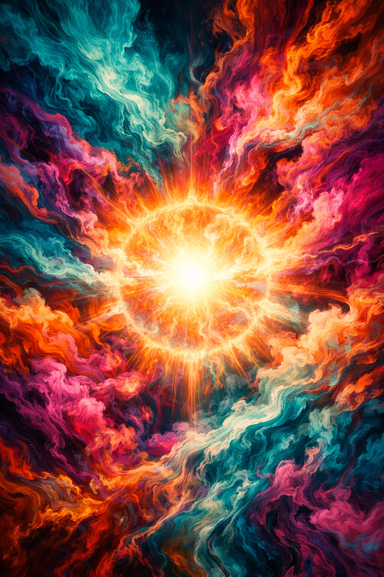 Psychedelic abstract art representing the window of tolerance and emotional capacity for healing.