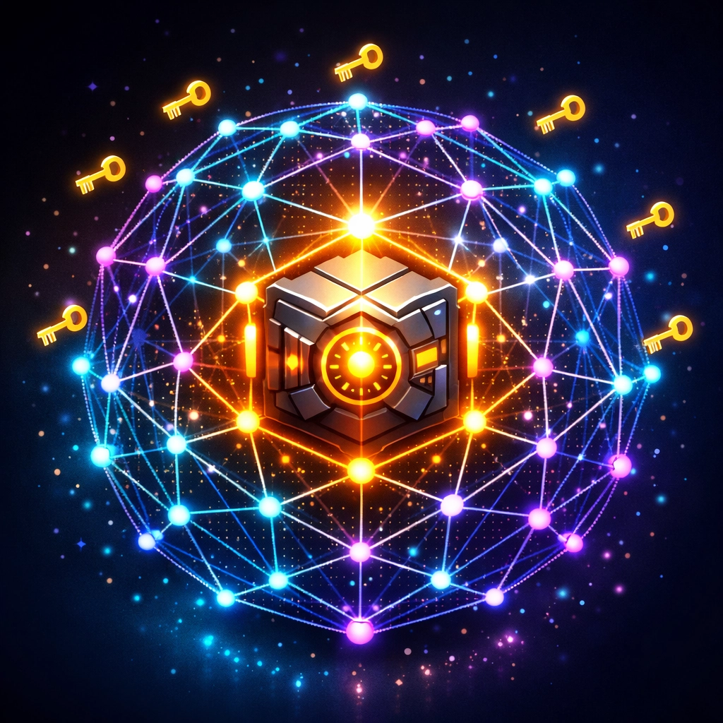 Decentralized blockchain network with self-custody security vault and interconnected nodes for Web3 payments