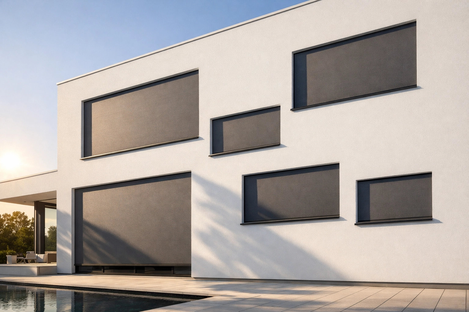 Langlebiger Fassaden-Sonnenschutz in Wien: Zip Screens als moderne Alternative zum Rollladen Wien.