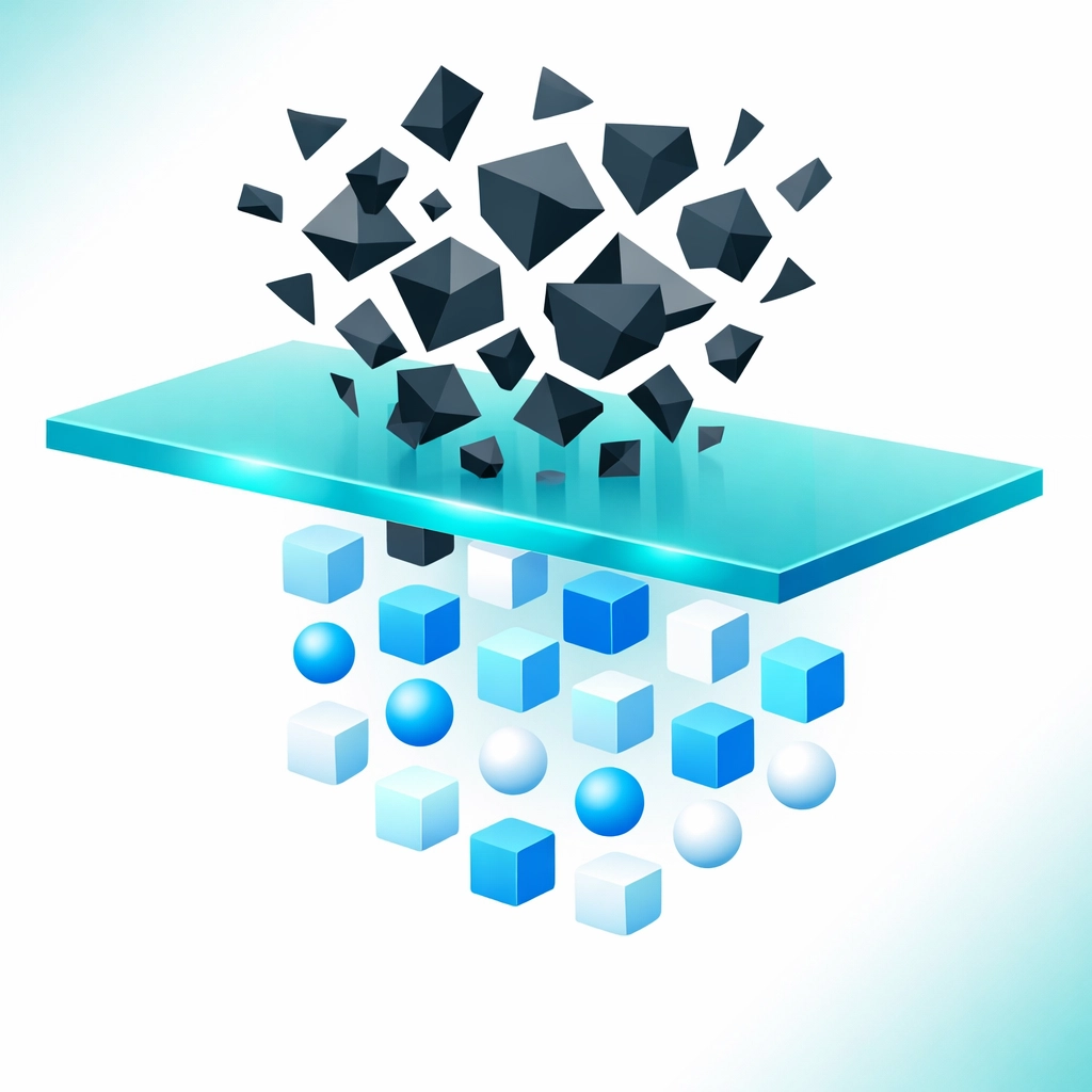 AI data filter sorting raw information into Lean Six Sigma Recognise phase project opportunities.