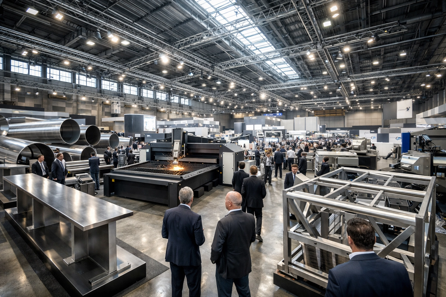 Steel Expos 2026 Africa - Exhibition hall showcasing steel products and machinery at trade show