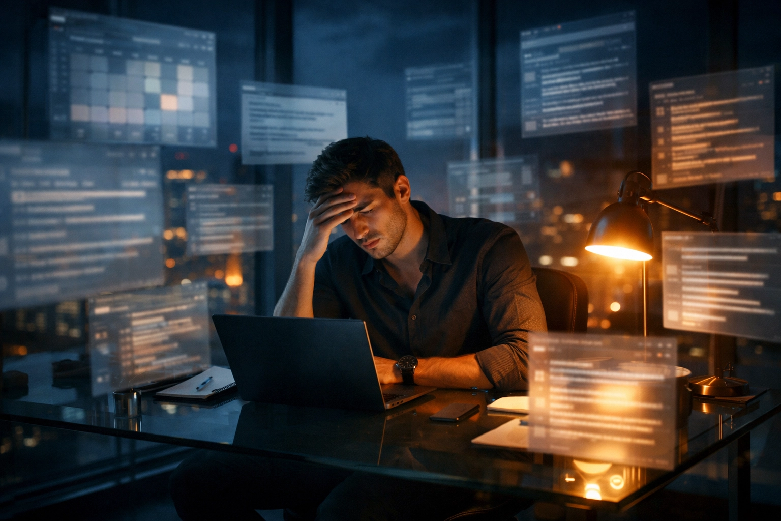 Startup founder overwhelmed by administrative tasks needing a virtual assistant for support.