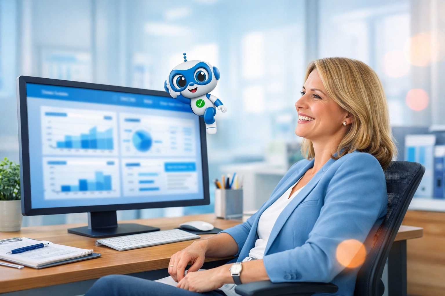 Practice manager viewing audit trails and training records on the Veri-Hub compliance dashboard.