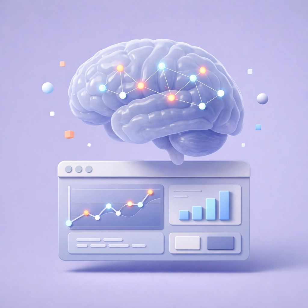 AI-powered data analysis tool predicting user intent to increase website conversion rates.