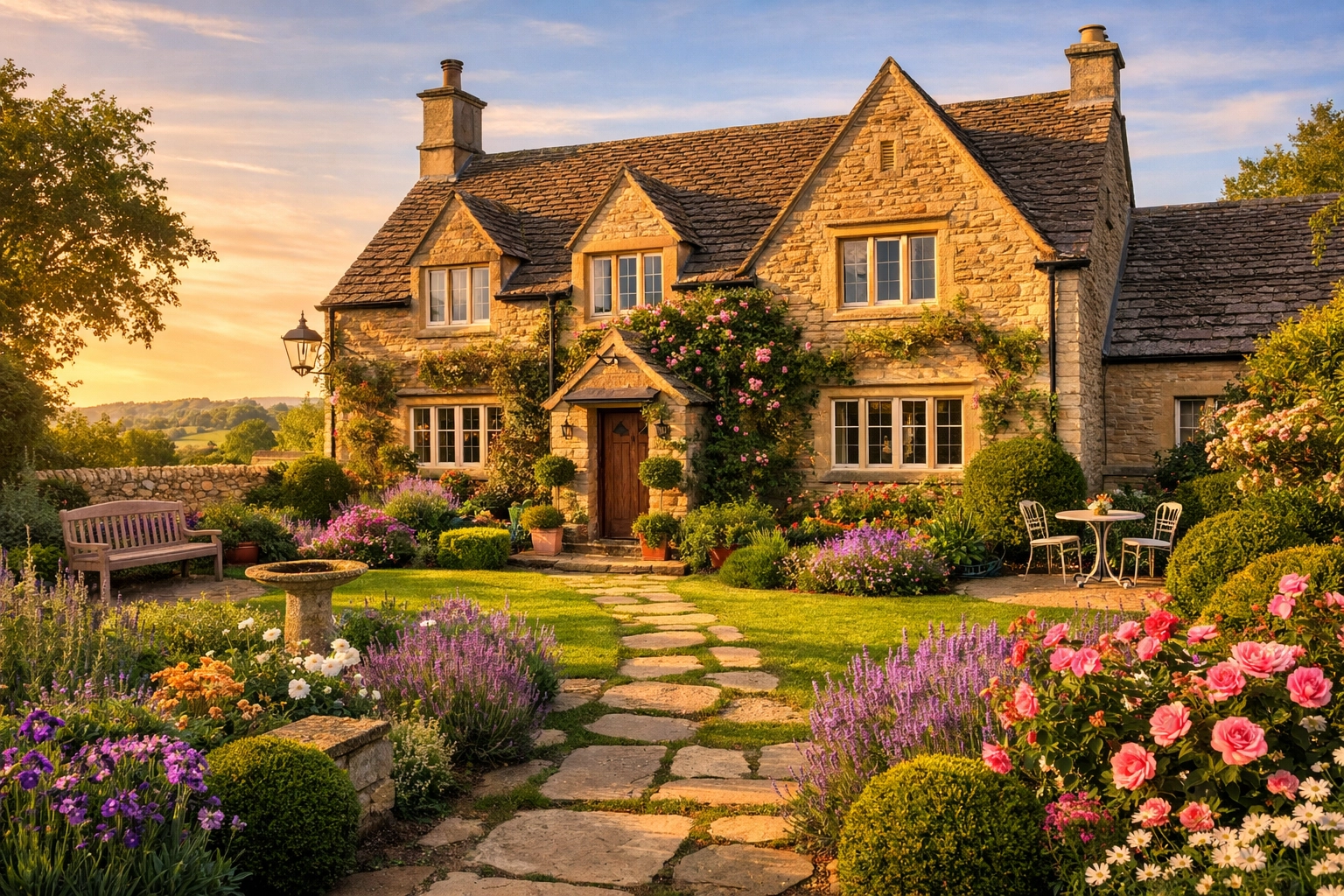 A charming stone house in South Gloucestershire, representing a high-quality property for rent in Yate.