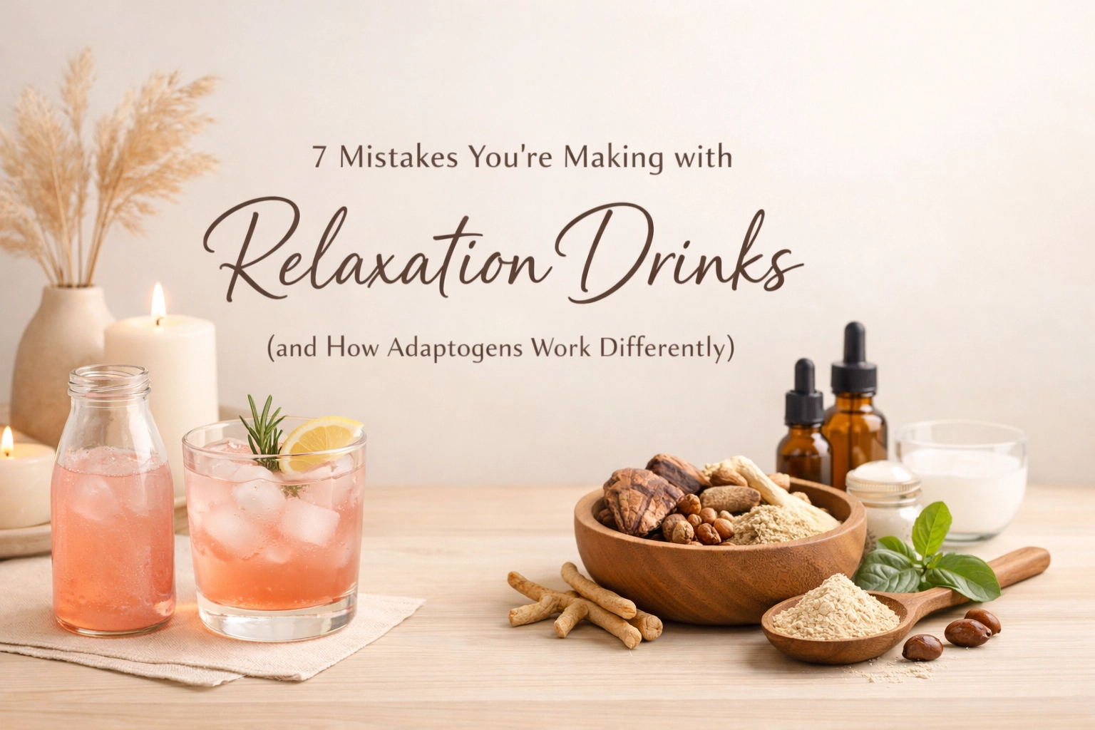 [HERO] 7 Mistakes You're Making with Relaxation Drinks (and How Adaptogens Work Differently)