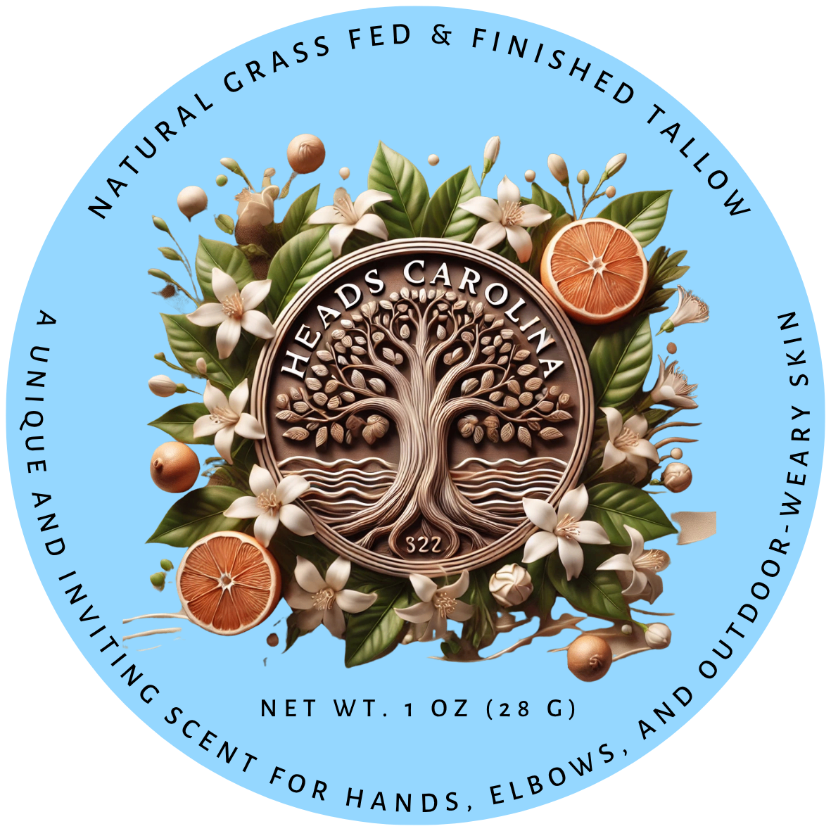 Heads Carolina Grass-Fed Tallow Balm