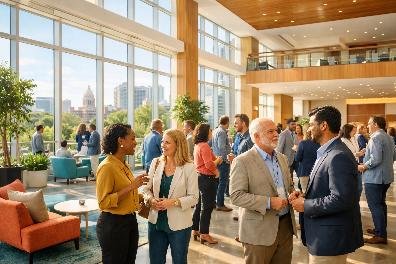 Corporate housing professionals networking at CHPA Connect 26 conference in Austin, Texas