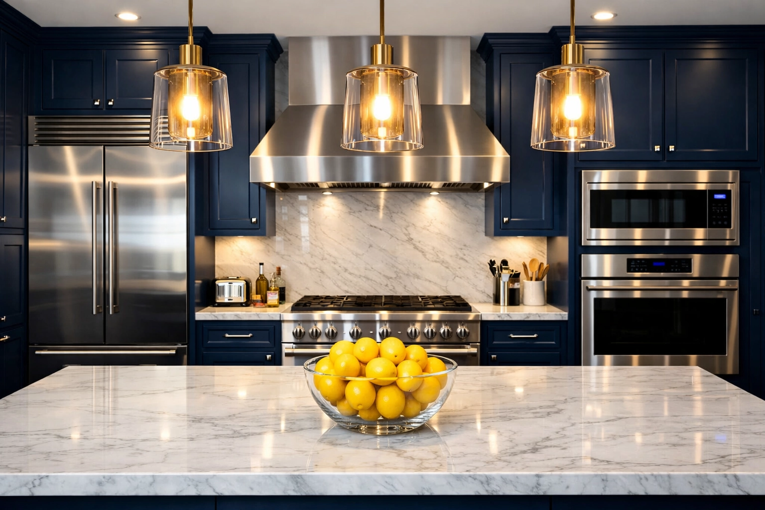 Sparkling modern kitchen in Waquoit cleaned to professional standards with residential cleaning services.