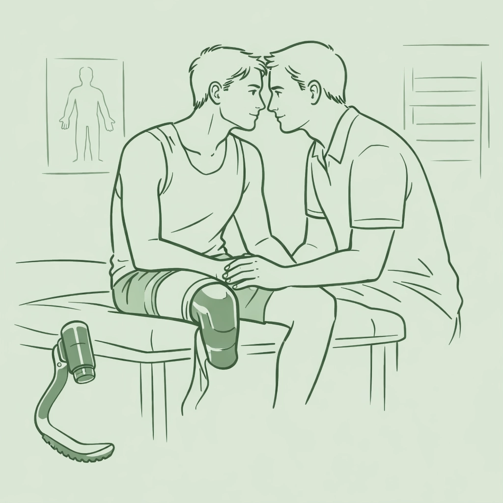 Male para-athlete and physiotherapist share an emotional connection in this MM sports romance story.