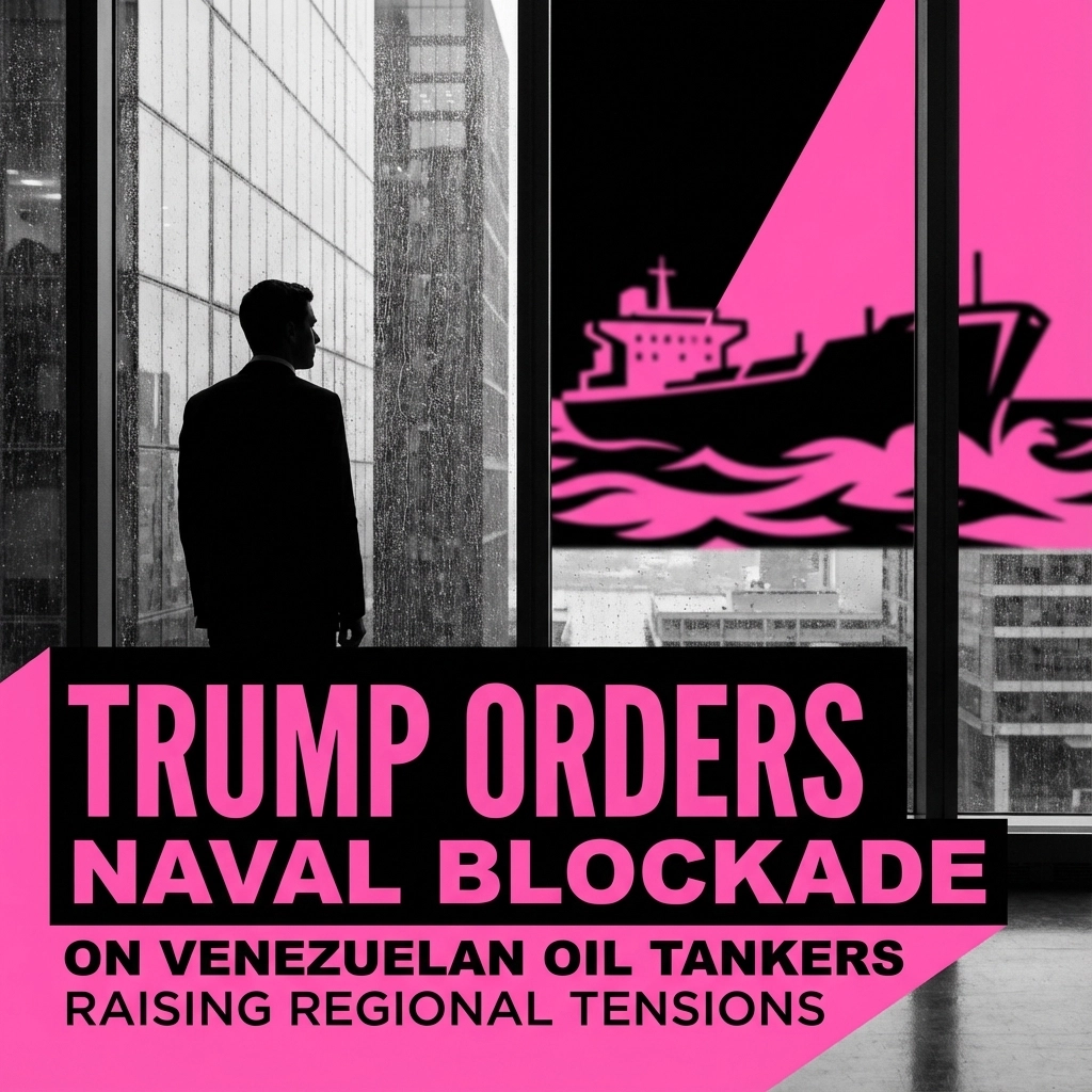 Trump Orders Naval Blockade on Venezuelan Oil Tankers, Raising Regional Tensions