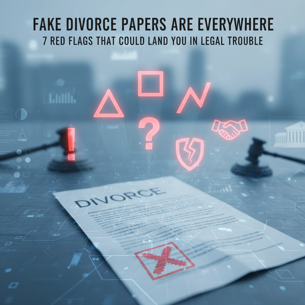 Fake Divorce Papers Are Everywhere: 7 Red Flags That Could Land You in Legal Trouble