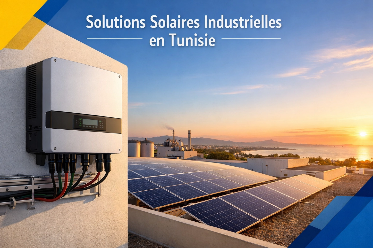 Onduleur Grid-Forming sur installation solaire industrielle en Tunisie