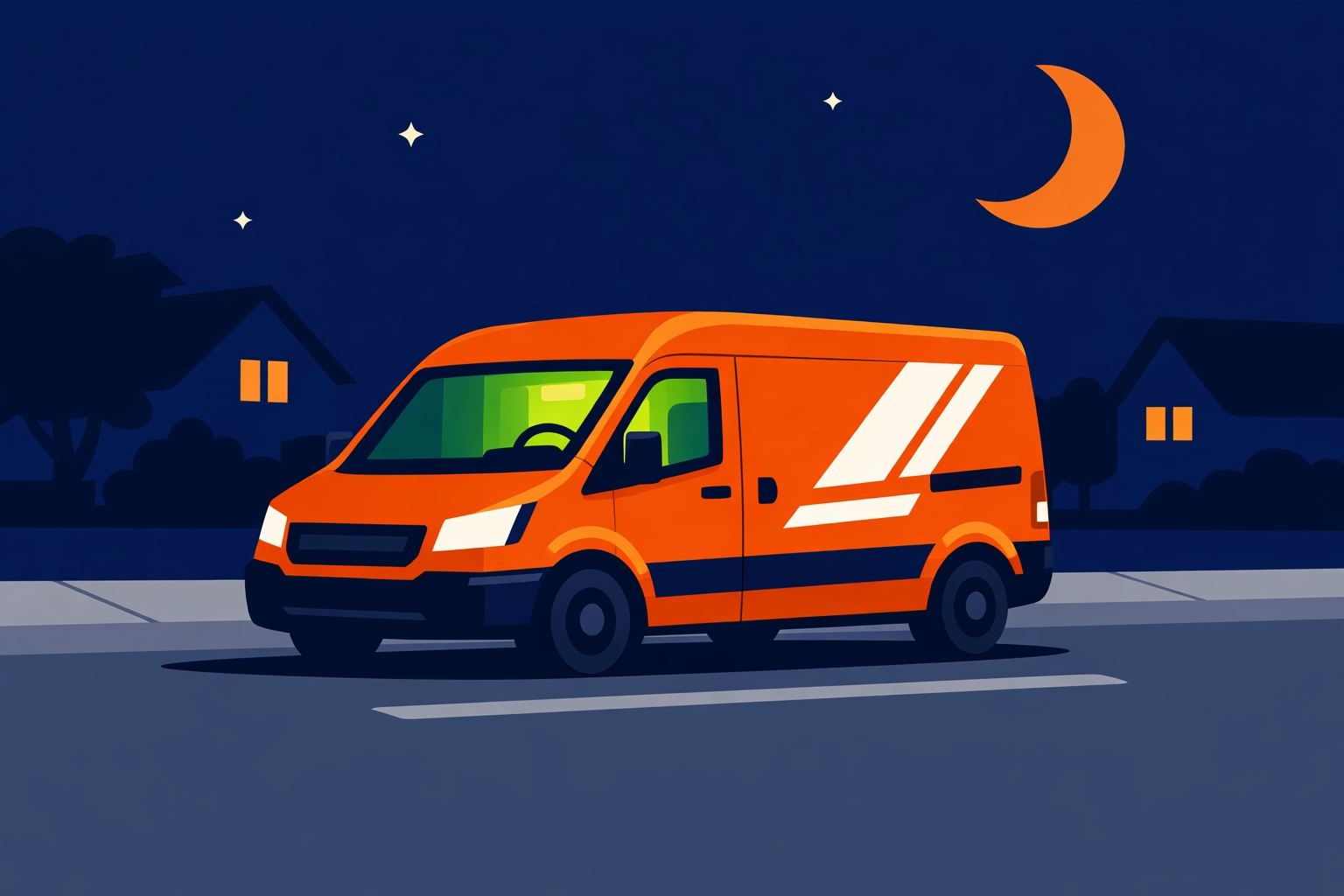 Emergency locksmith Bristol service van attending a 24/7 call-out on a quiet residential street.