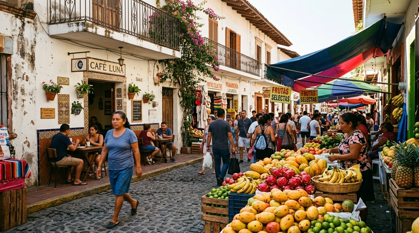 Local Market Scene