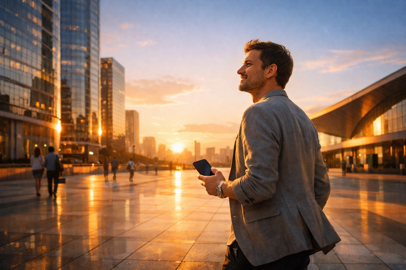 Relieved person with a smartphone, celebrating fast approval to borrow 1,000 dollars in Canada.