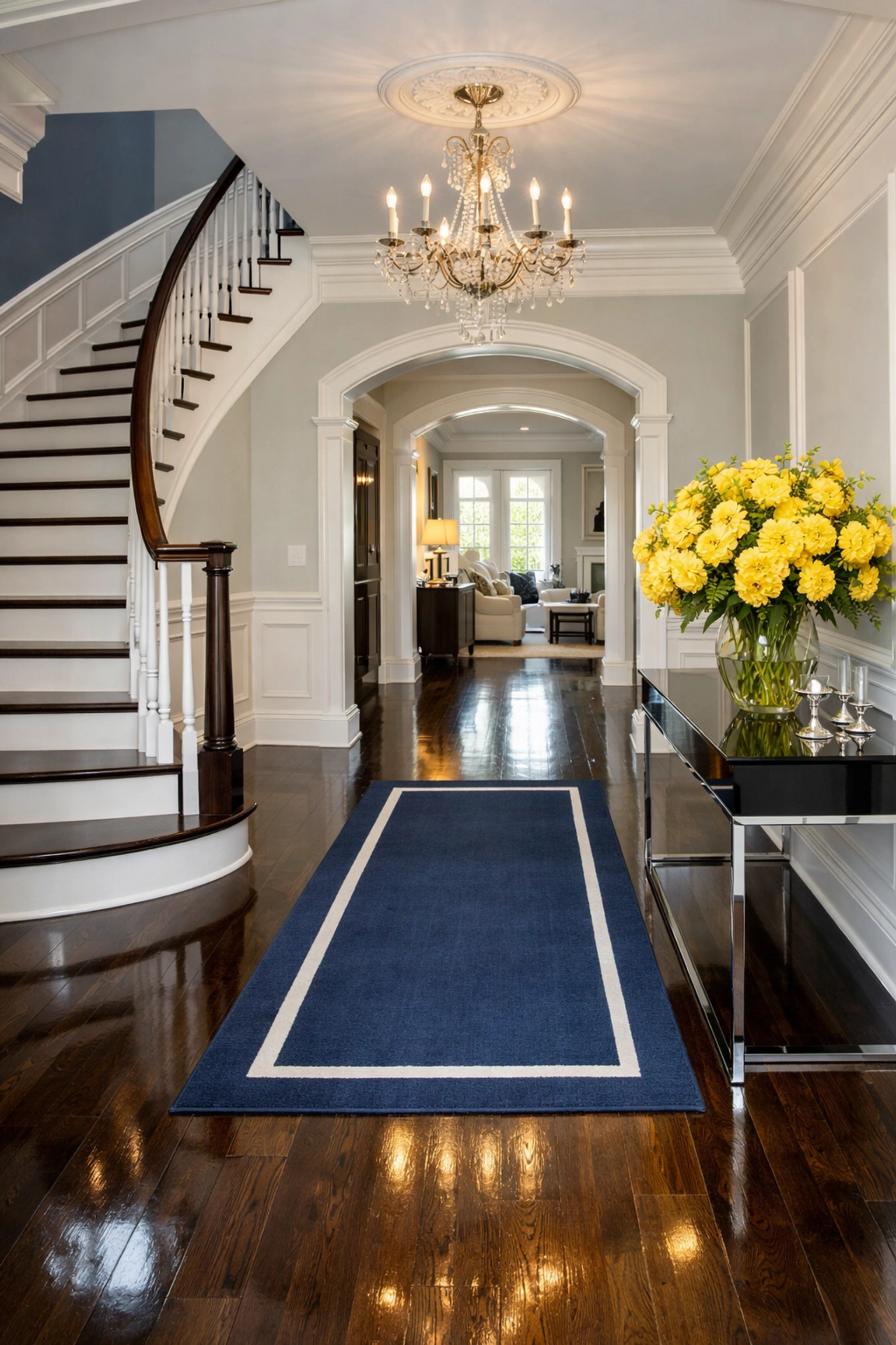 Luxury home entryway in Lexington showing the elite results of ninja-level cleaning.