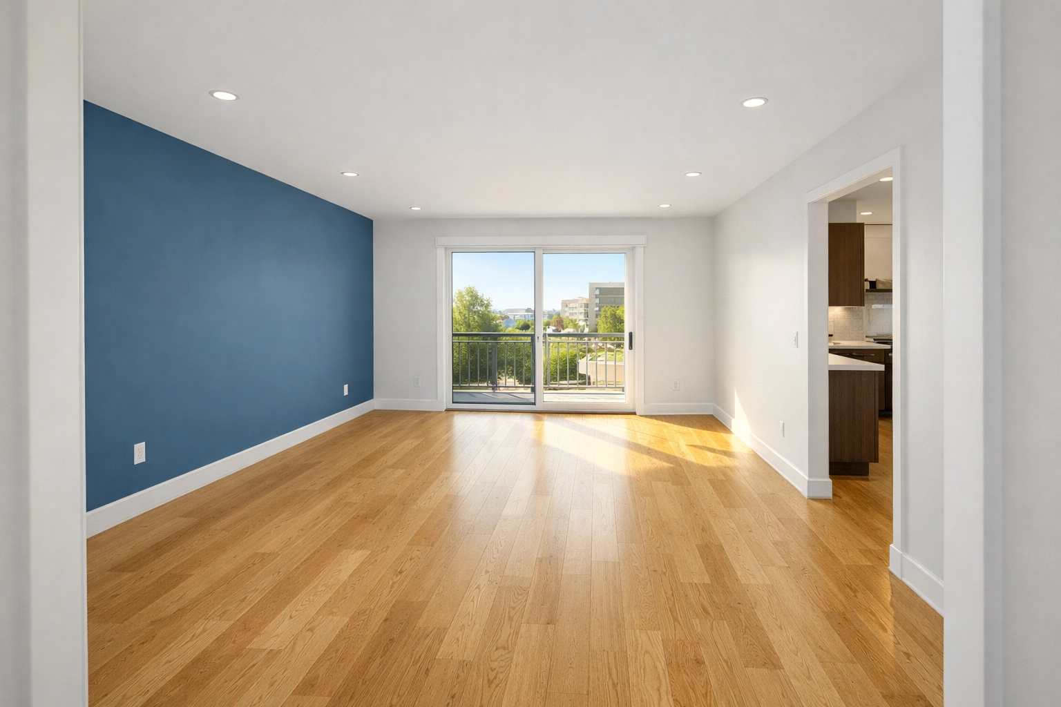 Spotless apartment near UMass Lowell following professional move-in/move-out cleaning Lowell services.