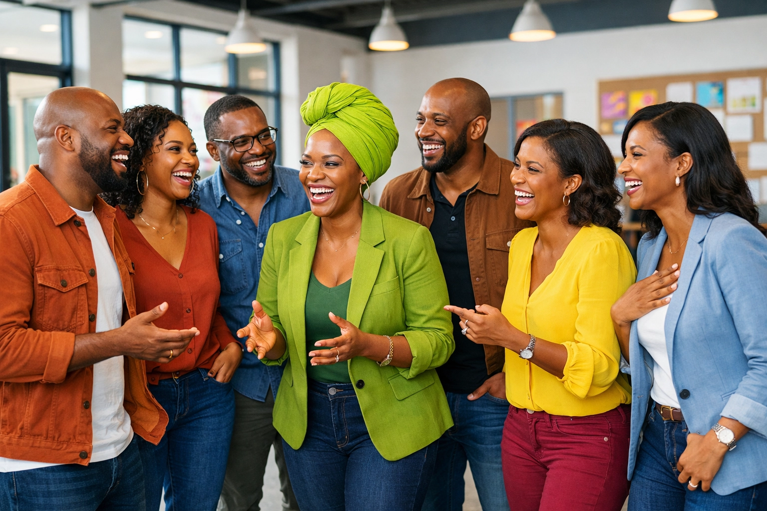 African community members in Nebraska discussing Medicaid work and community engagement rules.
