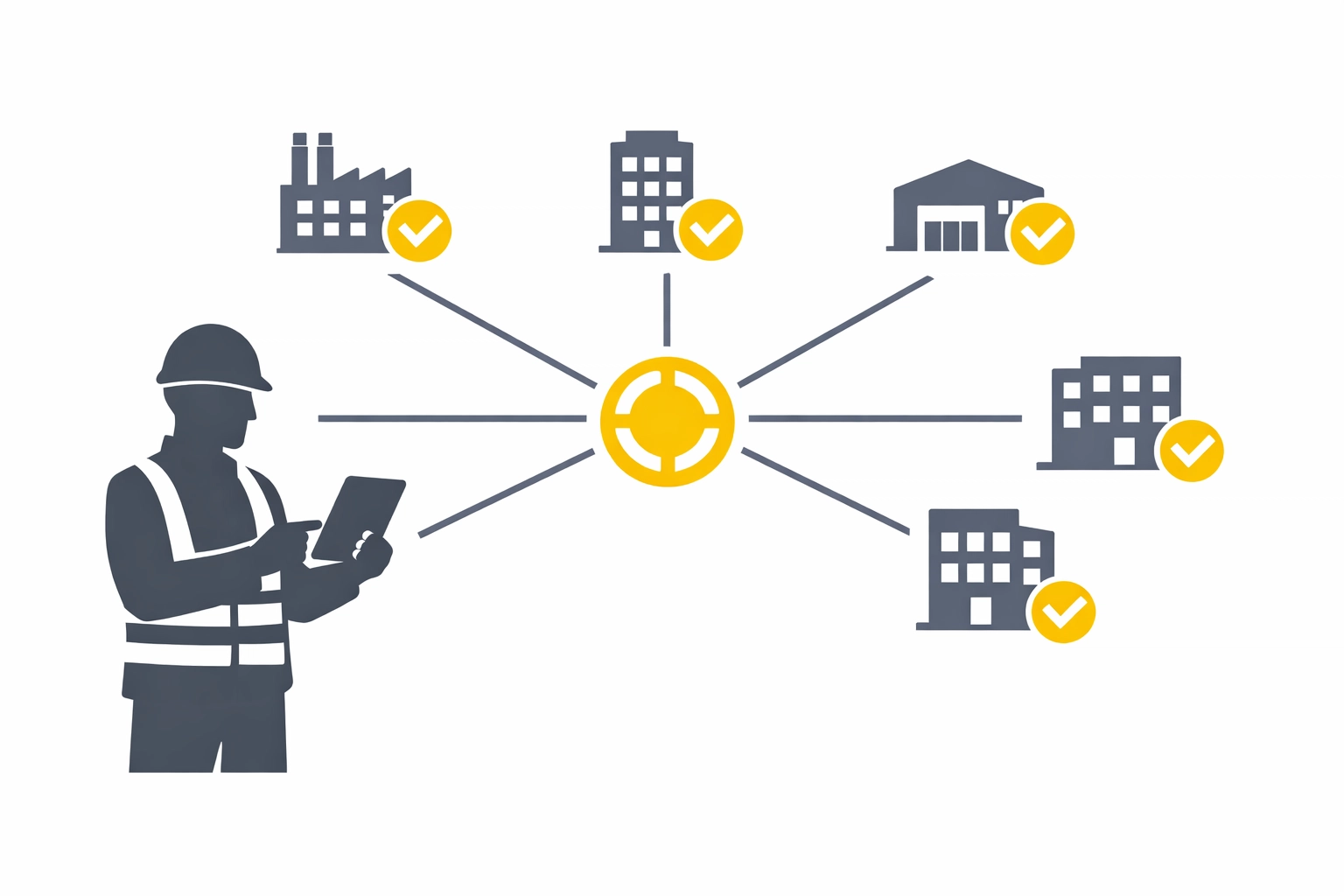 Project manager using construction procurement software to manage multiple supplier quotes.