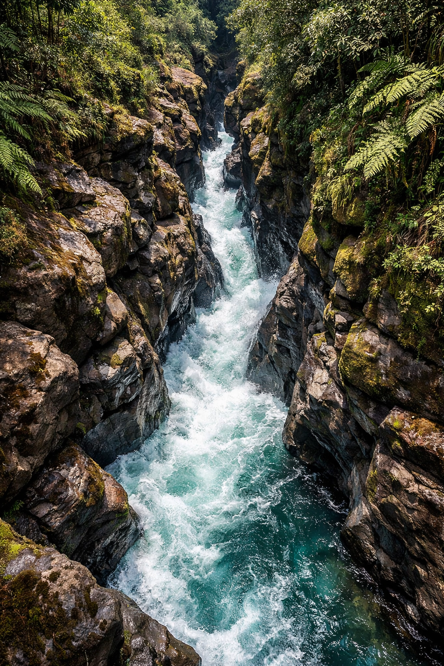 Estrecho del Magdalena where the mighty river narrows through a dramatic canyon in San Agustín