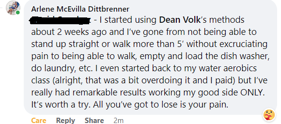 Client Testimonial – 180° Sciatica Solution