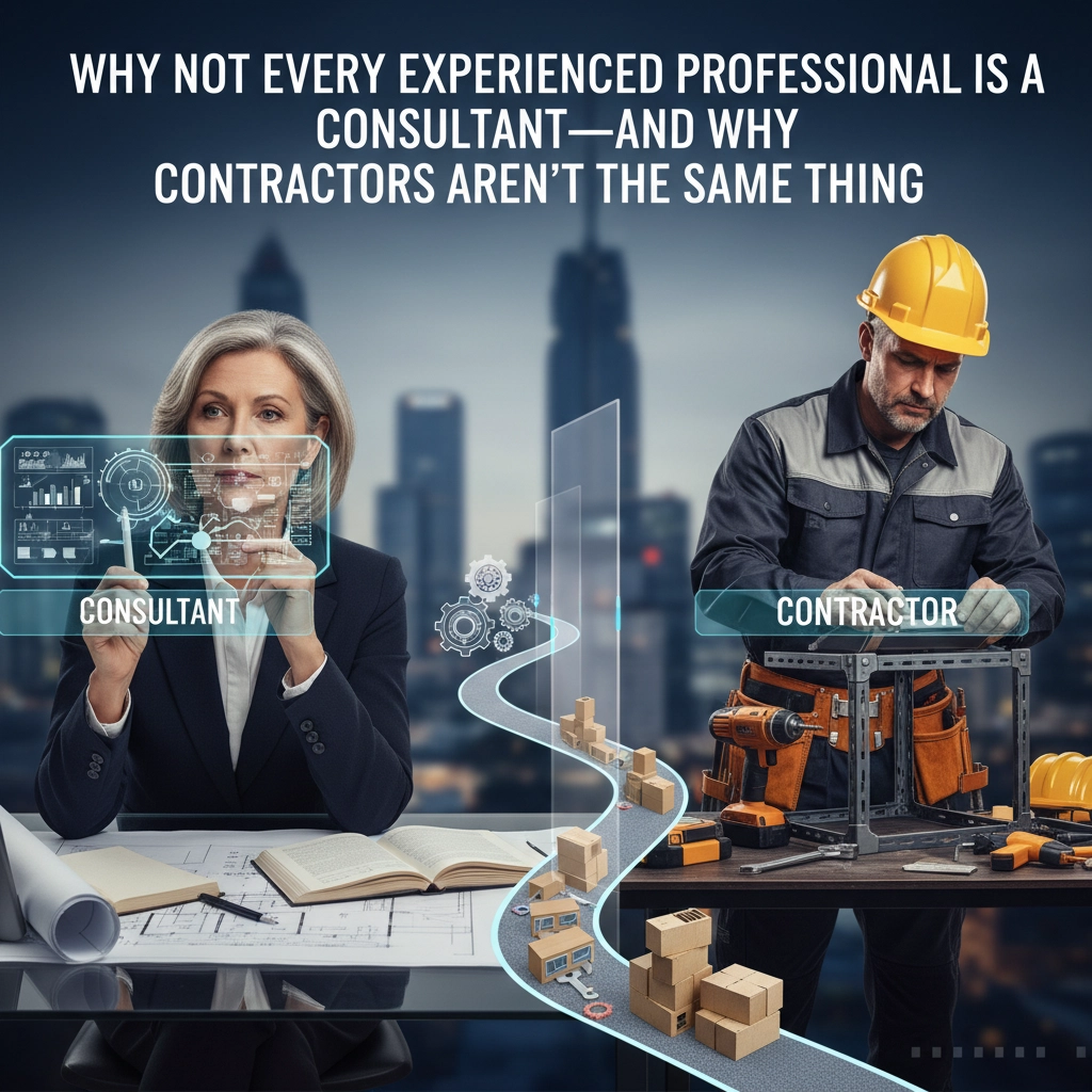 Why Not Every Experienced Professional Is a Consultant: And Why Contractors Aren&#39;t the Same Thing
