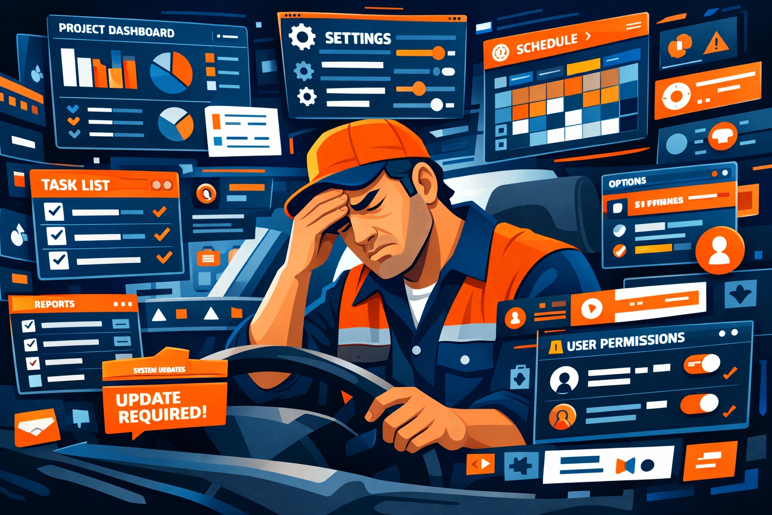 Contractor frustrated by overly complicated invoicing software with too many features