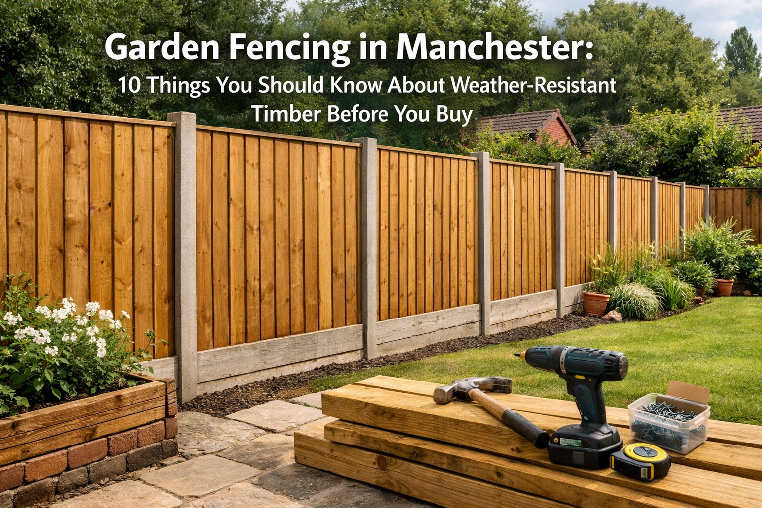 [HERO] Garden Fencing in Manchester: 10 Things You Should Know About Weather-Resistant Timber Before You Buy