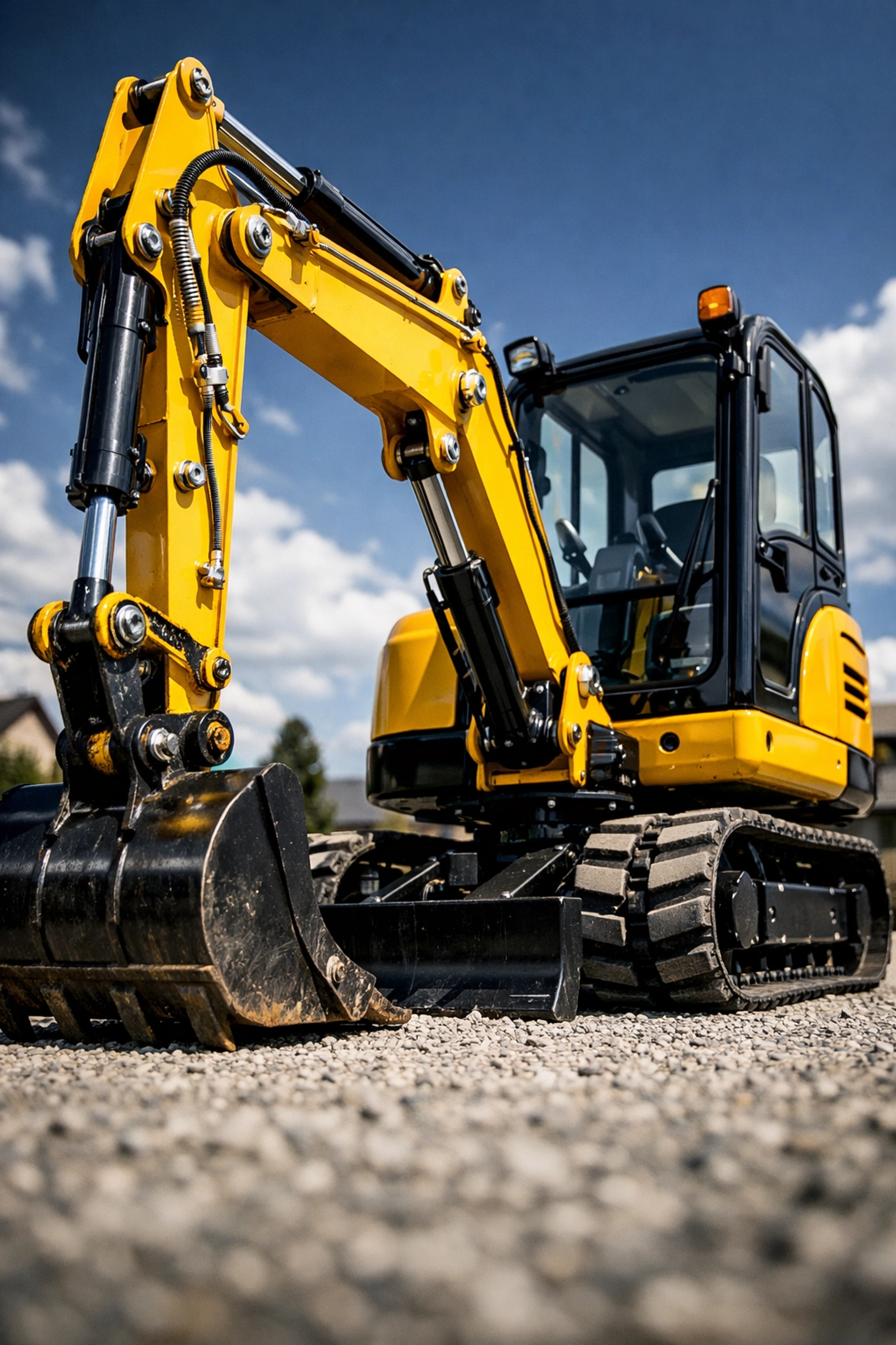 Professional mini digger equipment for residential groundworks and hire in Liverpool.