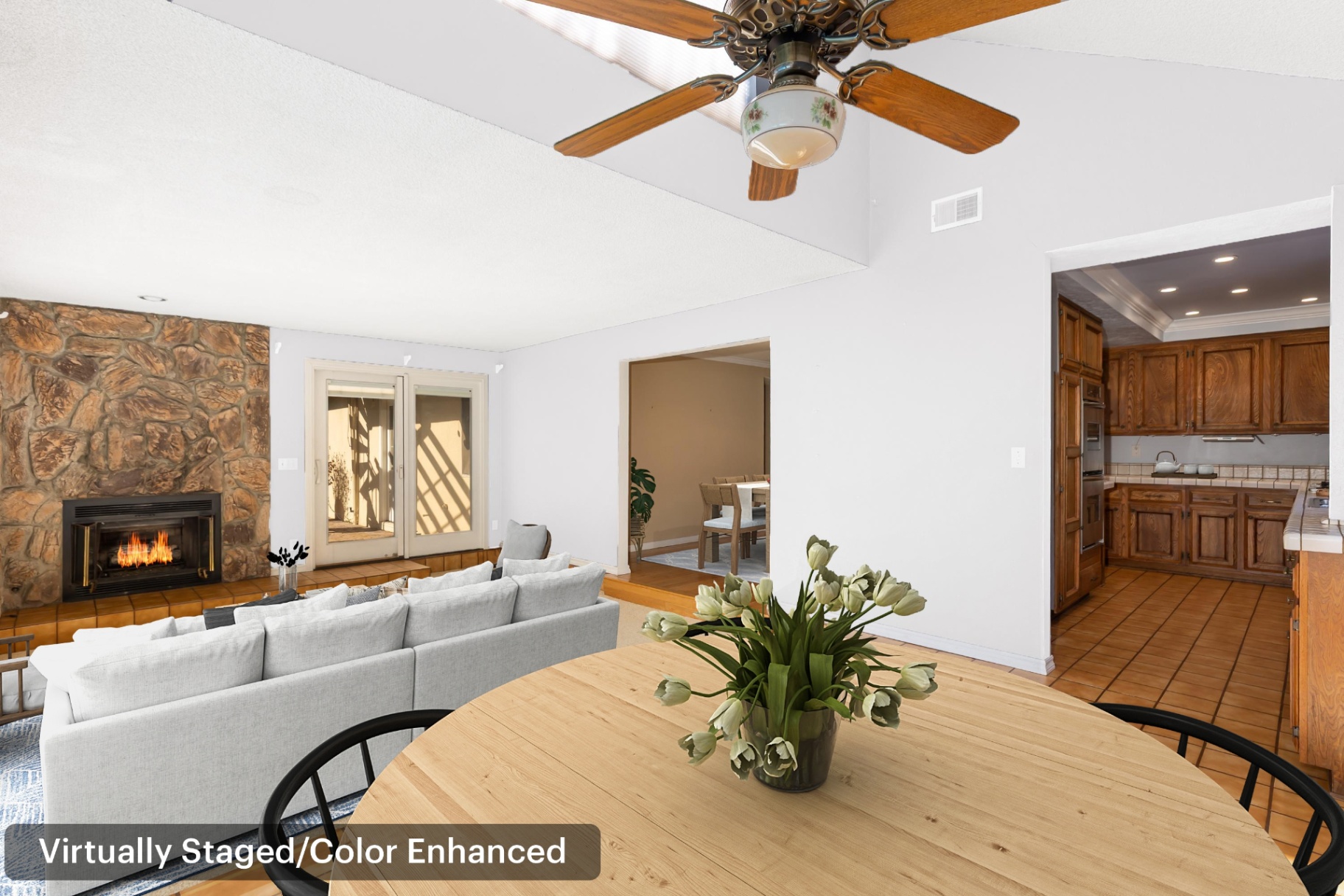 Open living area (virtually staged) showcasing the bright, modern interior