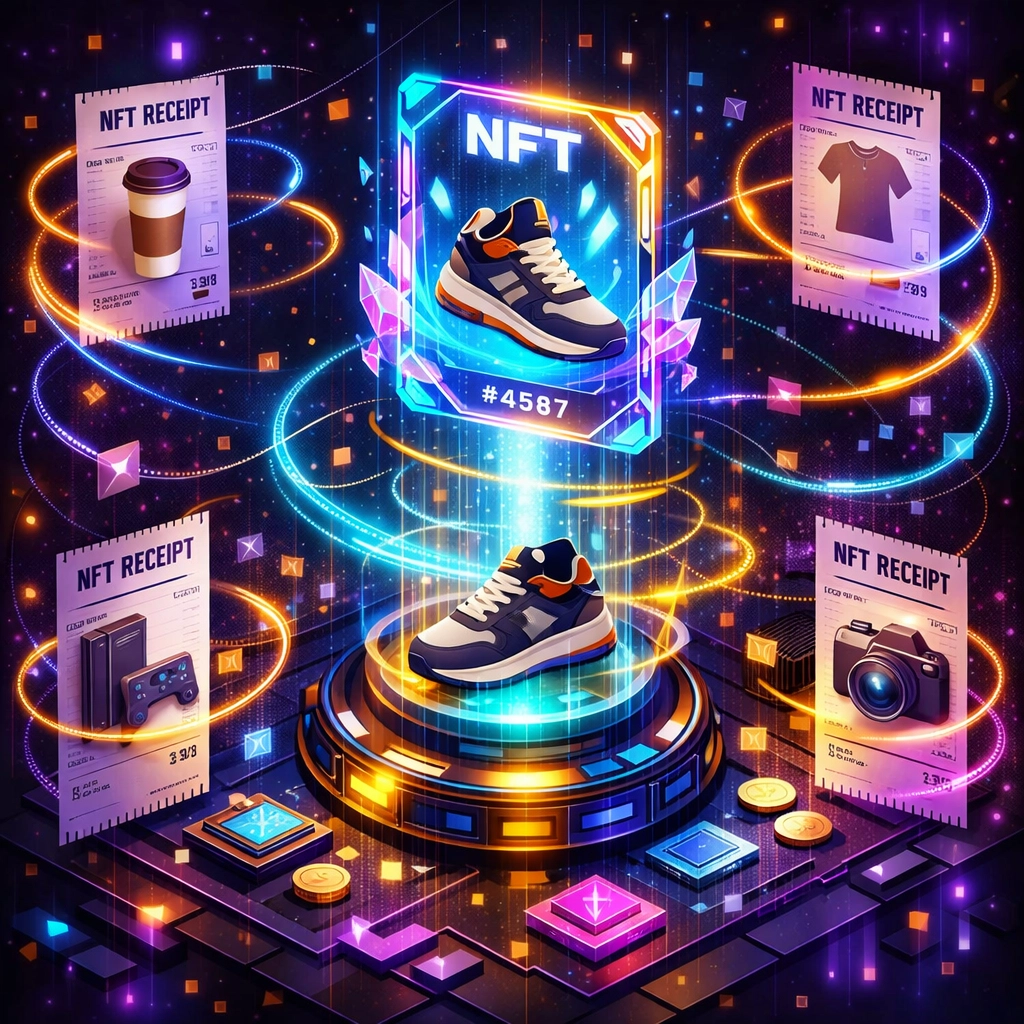 NFT receipt generation from digital purchase transaction on Larecoin blockchain platform