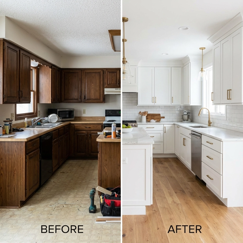 A beautifully updated kitchen with modern appliances and finishes, representing a premium offer