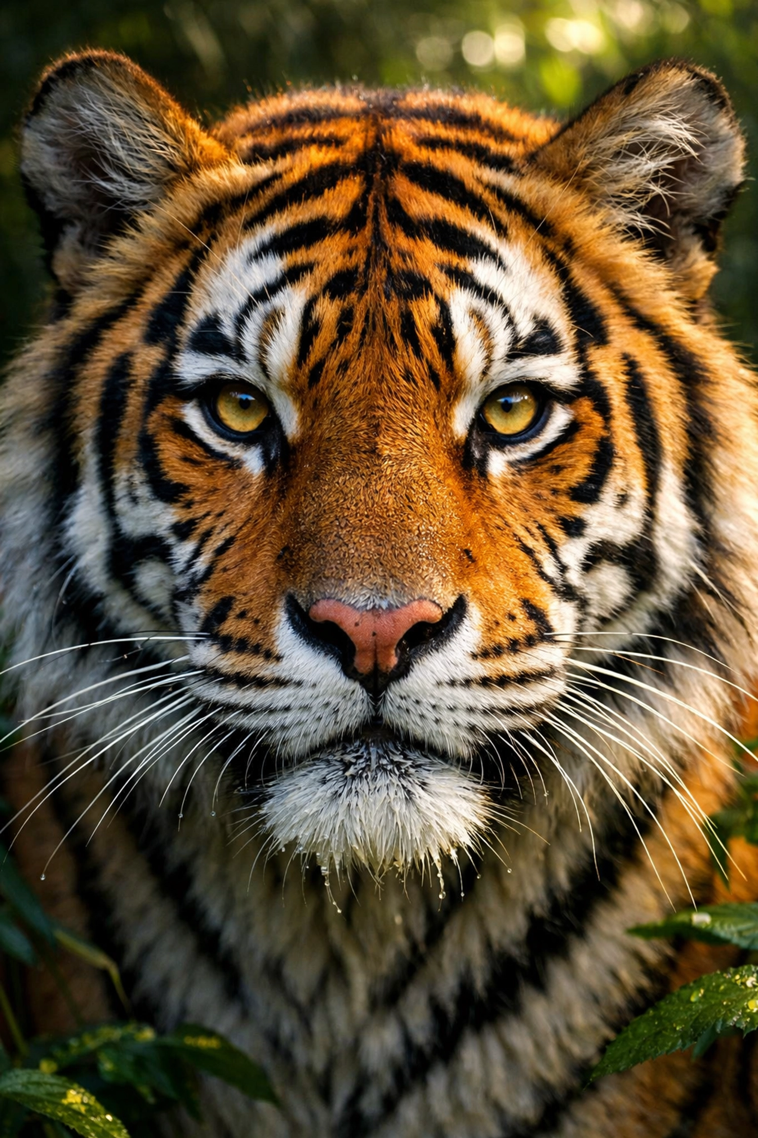 Close-up of a Bengal tiger showing professional photography quality for zoo social media marketing.