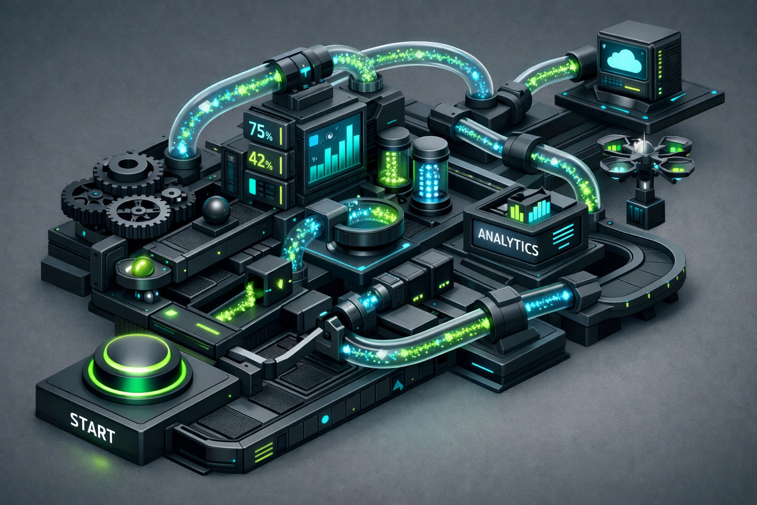 5 Steps to Automate Business Processes Without Hiring a Developer (Easy Guide for Small Teams) 4 Integrated automation workflow with triggers and actions connecting business processes