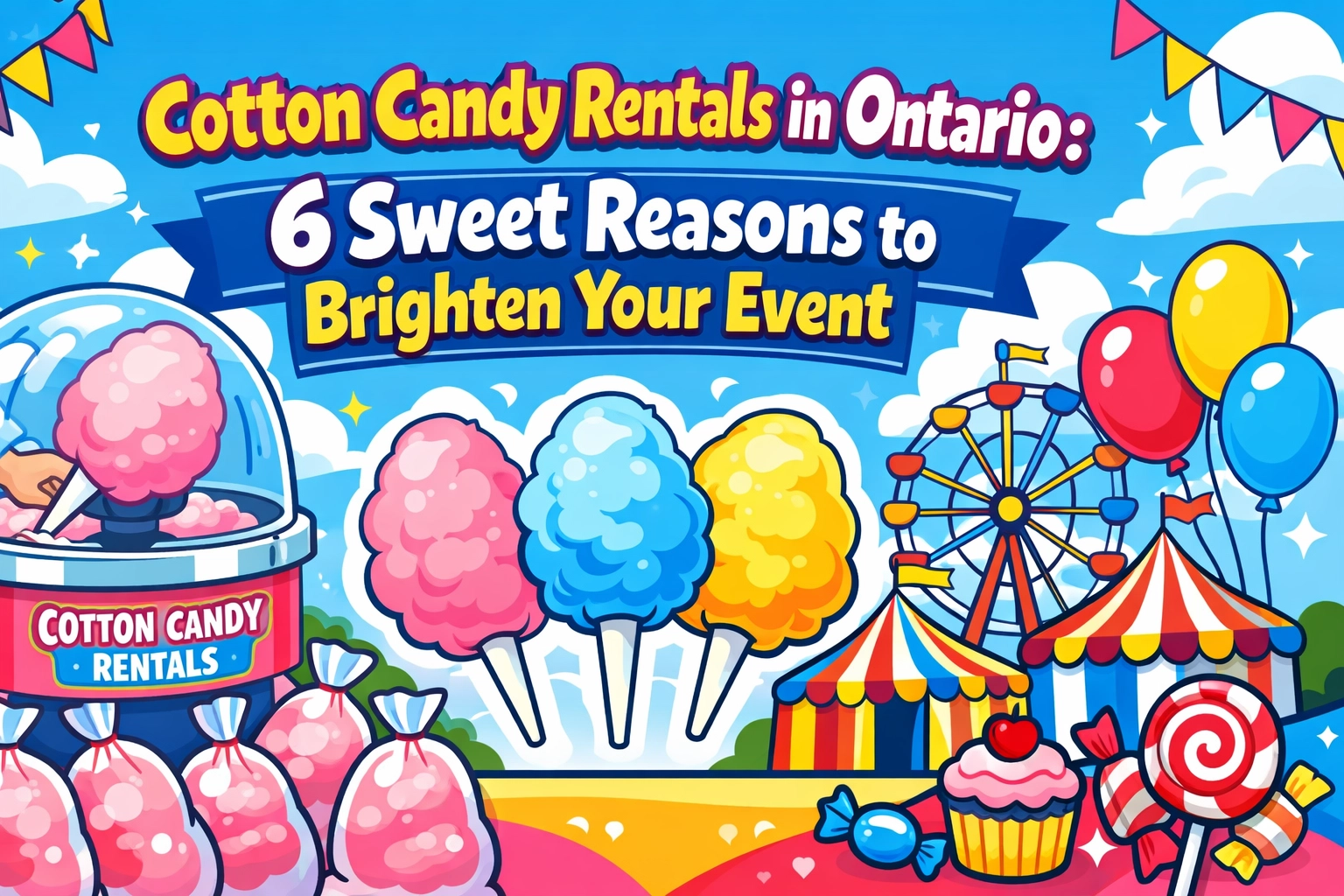 [HERO] Cotton Candy Rentals in Ontario: 6 Sweet Reasons to Brighten Your Event
