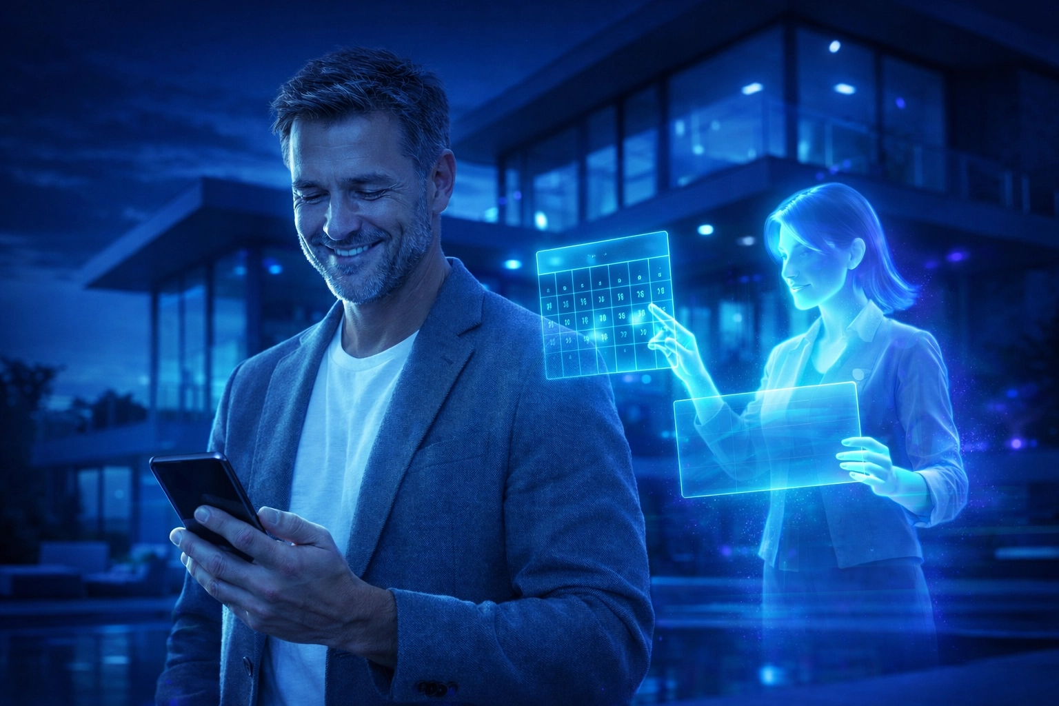 Productive real estate agent using AI automation to scale their business and close more deals.