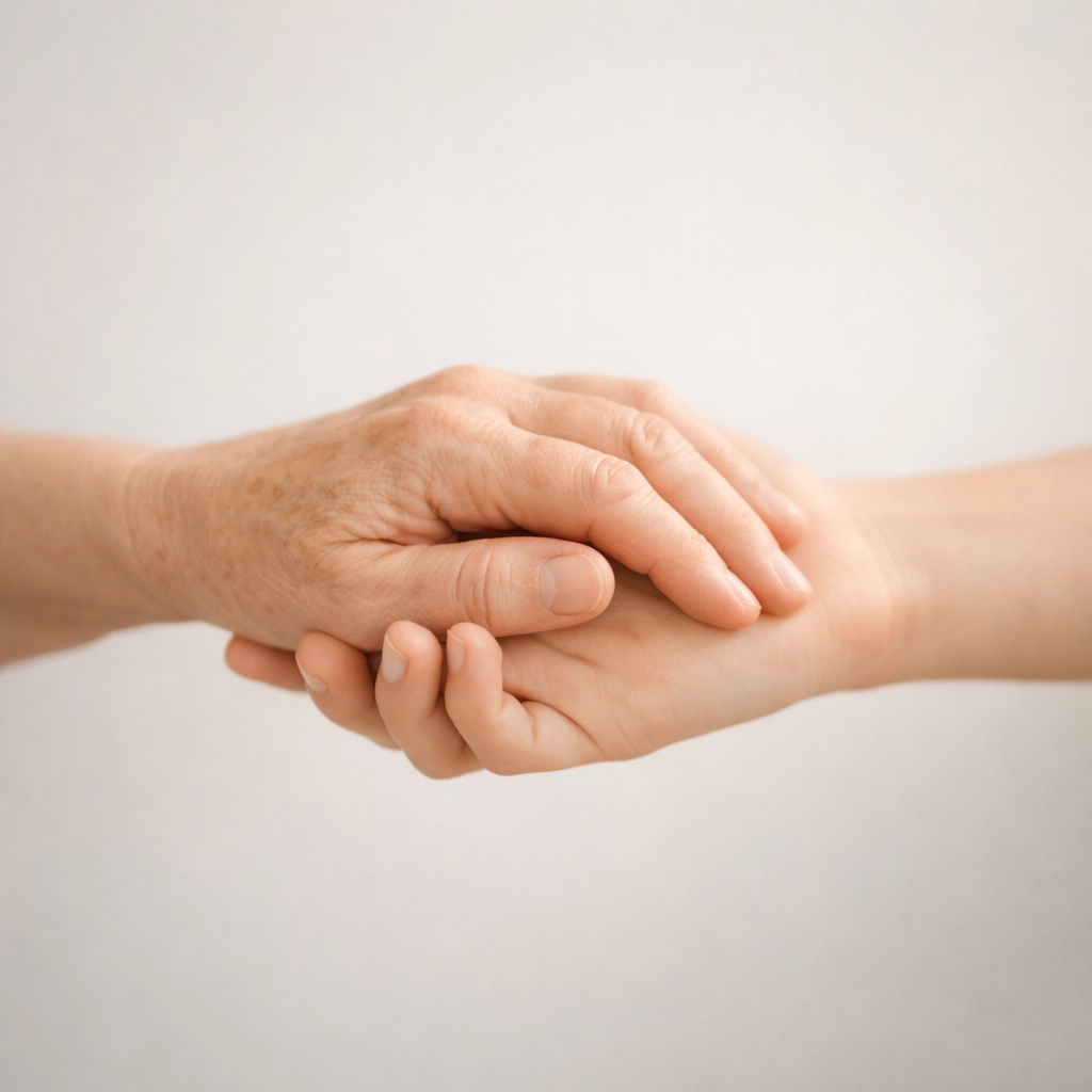 Two hands clasped in trust representing Power of Attorney relationship between agent and principal